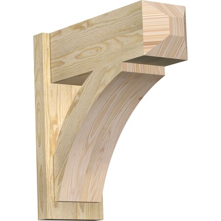 Ekena Millwork Thorton Rough Sawn Craftsman Outlooker, Douglas Fir, 8"W x 22"D x 22"H OUT08X22X22THR04RDF